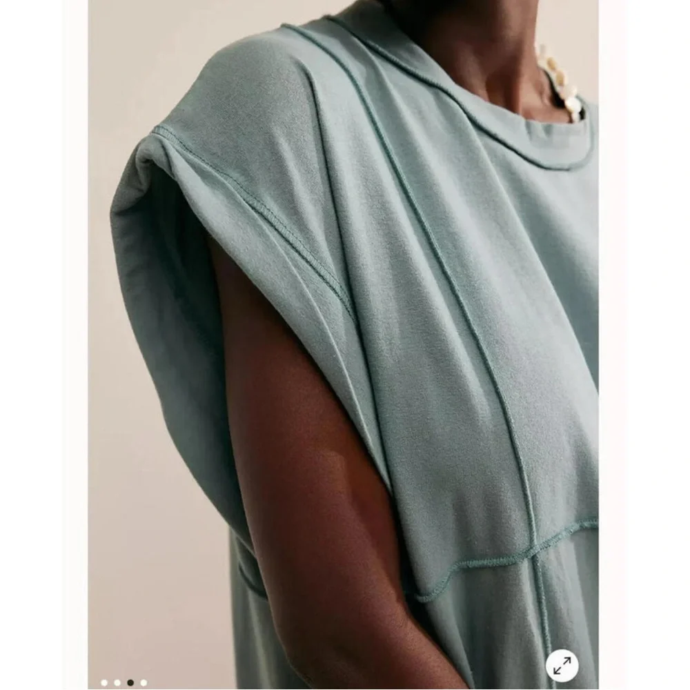 Free People Sage Green Midi Dress - Picture 5 of 10